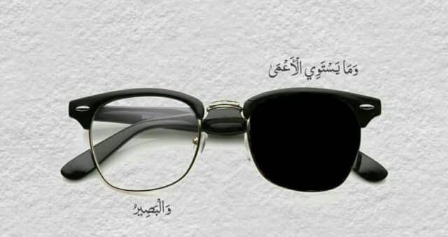شبه الله المكذّب بالقرآن بالأعمى